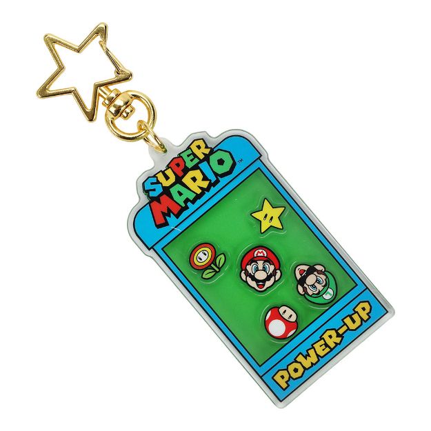 Super Mario - Power-up Shaker Keychain (12B)